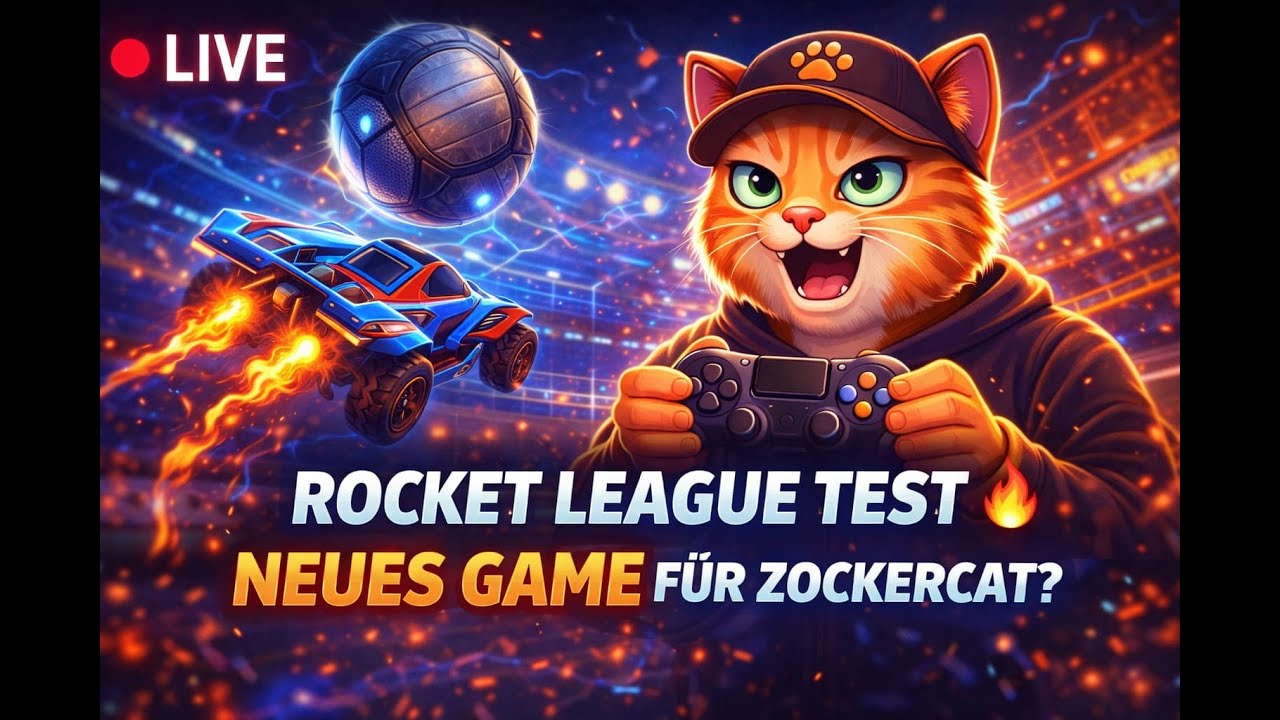 👉 Rocket League Test 🔥 Neues Game für Zockercat? | LIVE