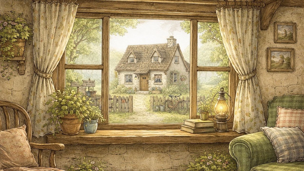 Cozy Cottage in the Woods | Peaceful Garden Ambience (2 Hours) ASMR