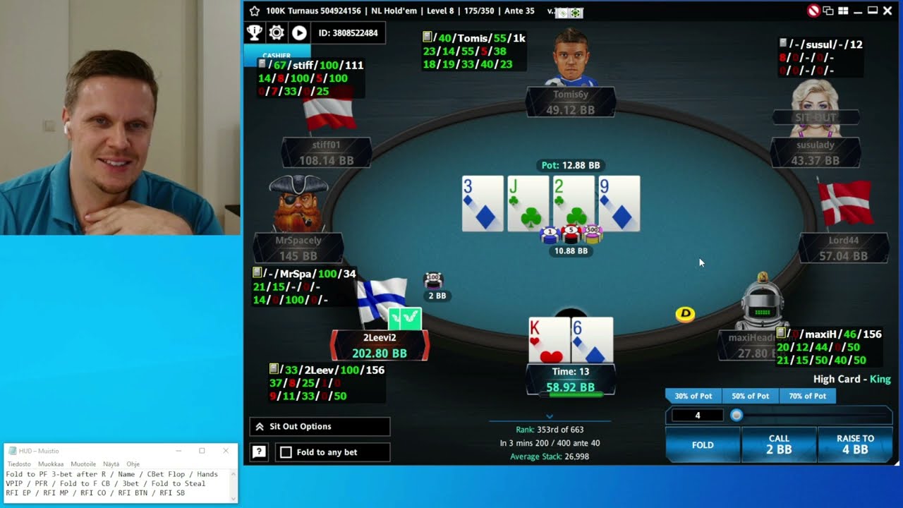 Veikkauksen nettipokerissa 100 000 € turnaus!