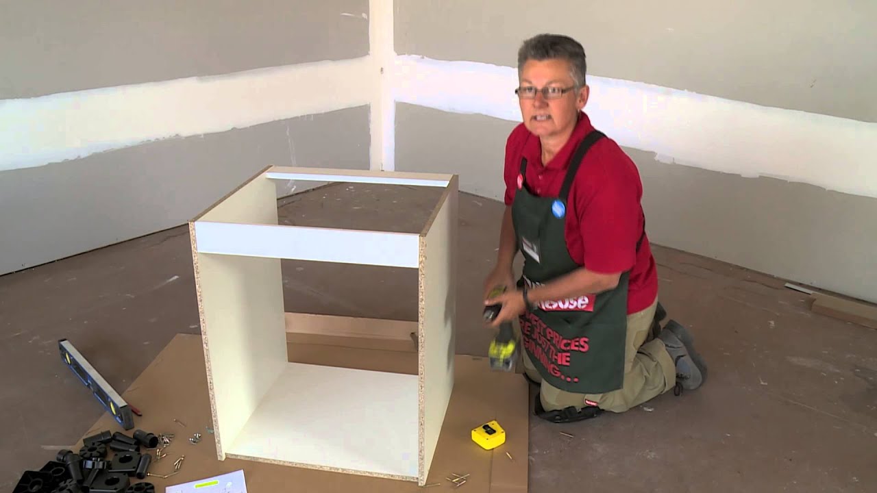 How To Assemble An Oven Cabinet - DIY At Bunnings