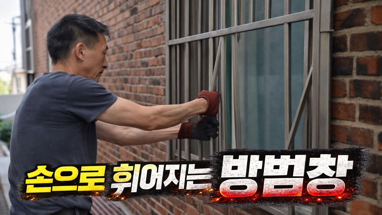 👉 “달려있다고… 안전한 게 아닙니다 🚨” #방범창 #스테인리스방범창 #충무주공아파트