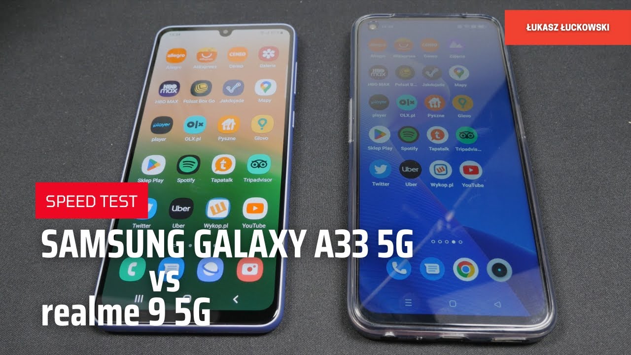 SAMSUNG Galaxy A33 5G vs realme 9 5G SPEED TEST Exynos 1280 vs Snapdragon 695
