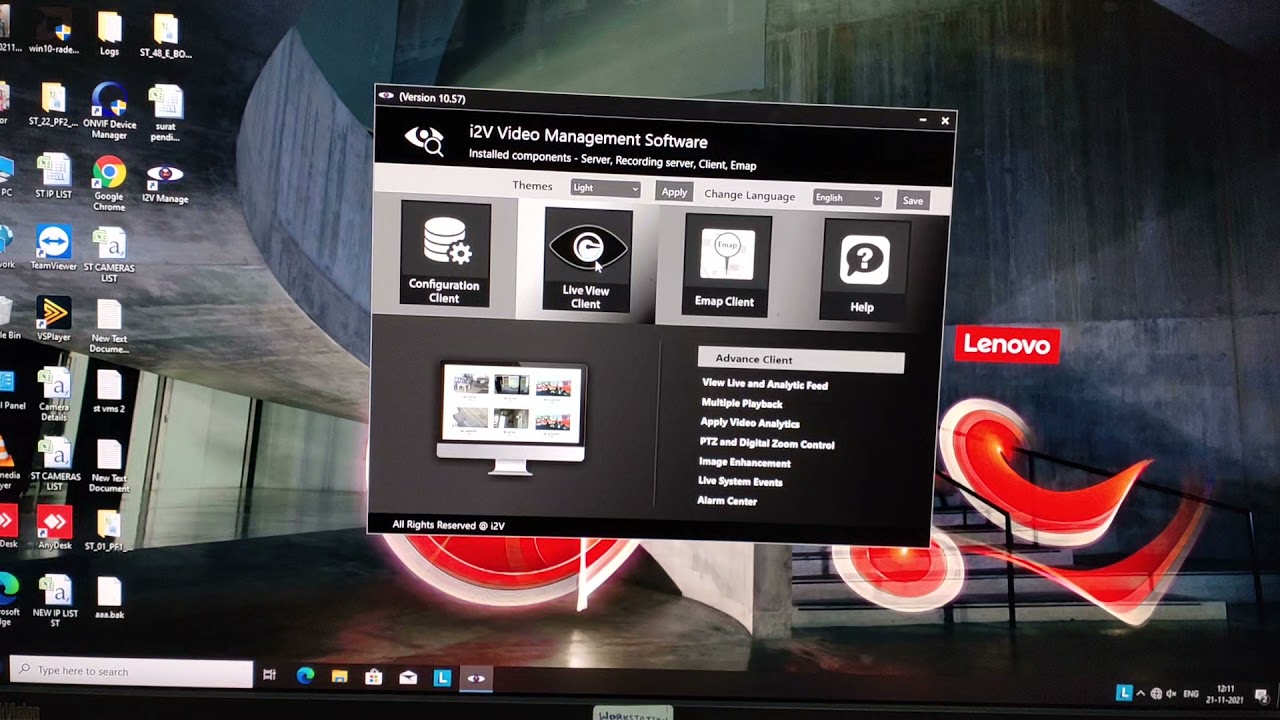 how can take recording from I2V software