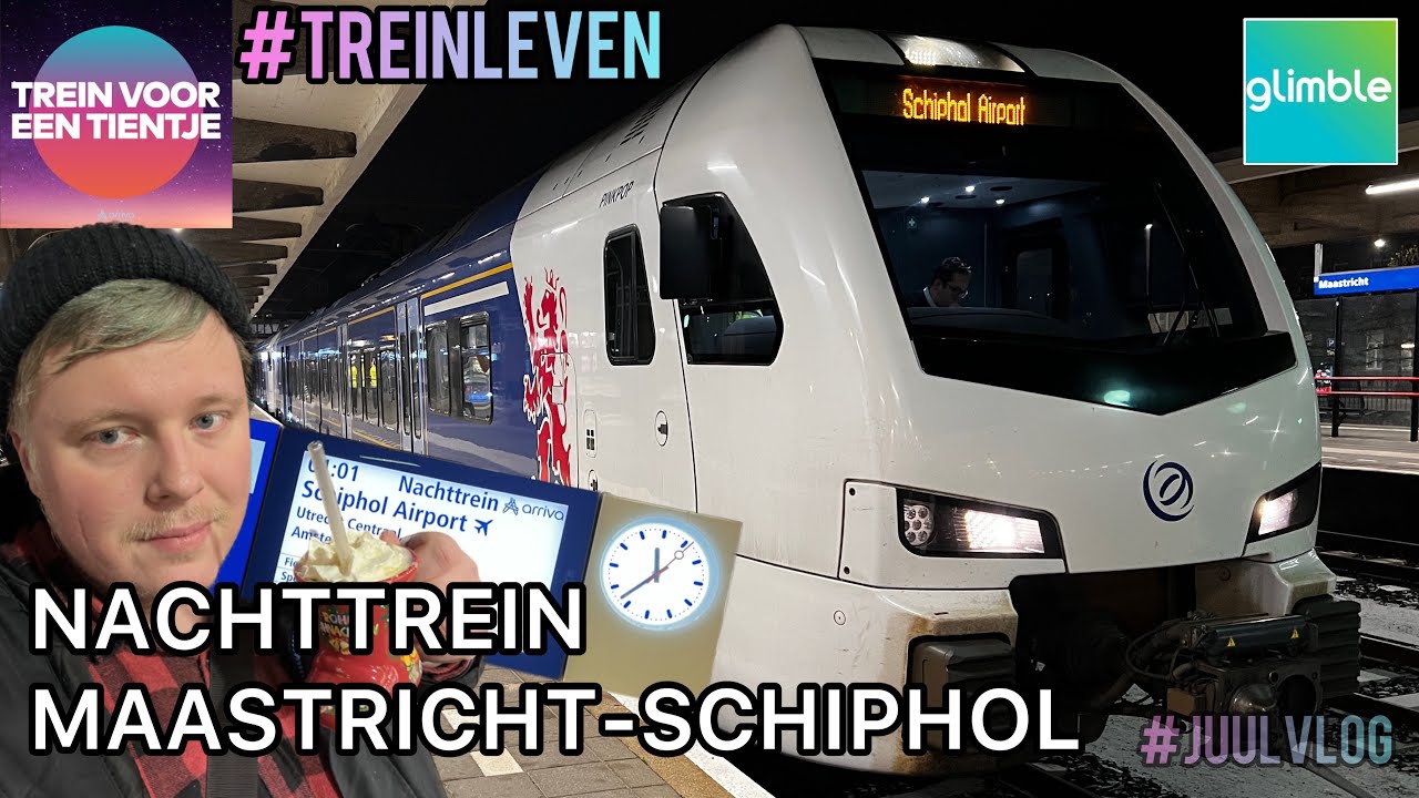 NIEUWE ARRIVA NACHTTREIN van MAASTRICHT naar SCHIPHOL VOOR 10 EURO | Kerstmarkt Aken | #treinleven
