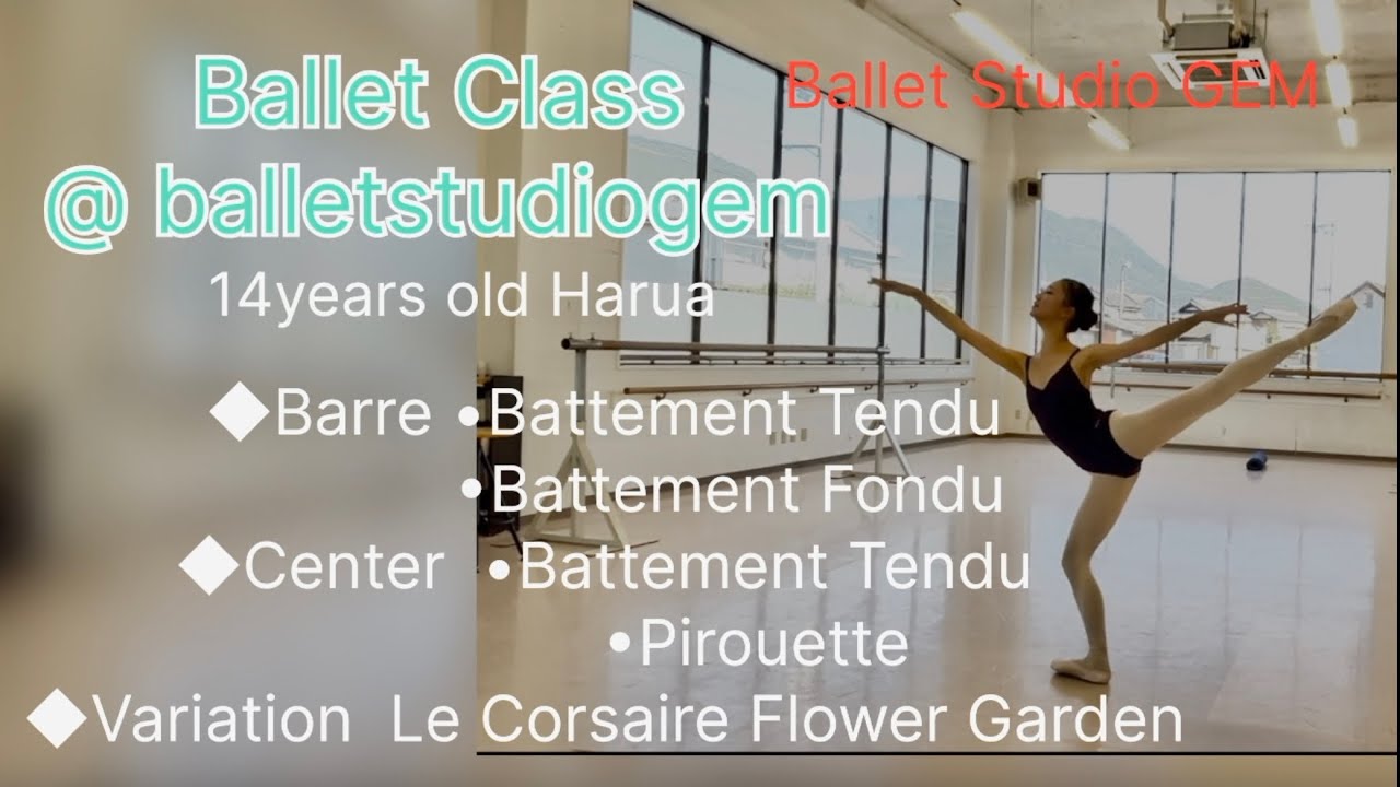 Ballet Class @balletstudiogem  Barre & Center lesson