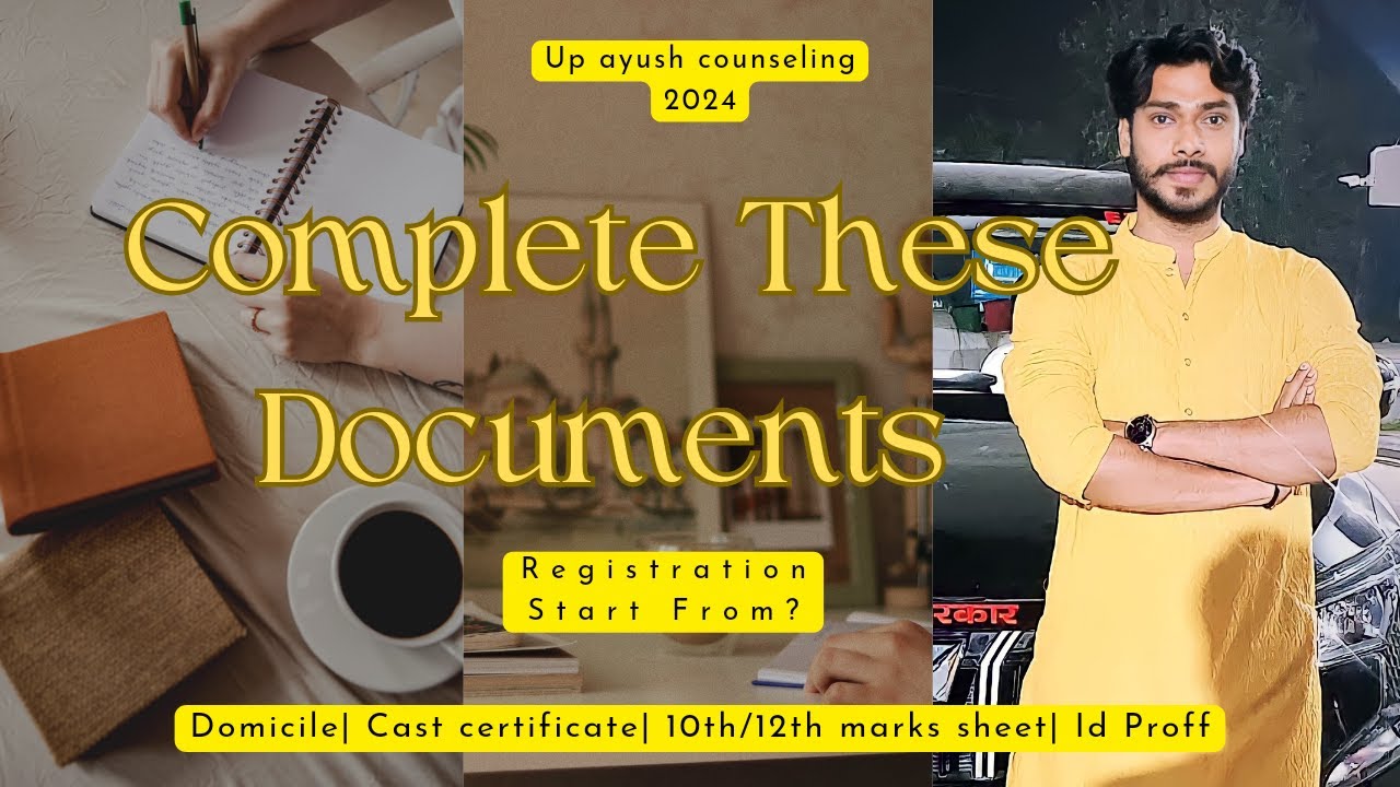 These are Important Documents📃 Don't Skip🫵 Must carry✅ #upayushcounselling 2024 #prospectus #bams
