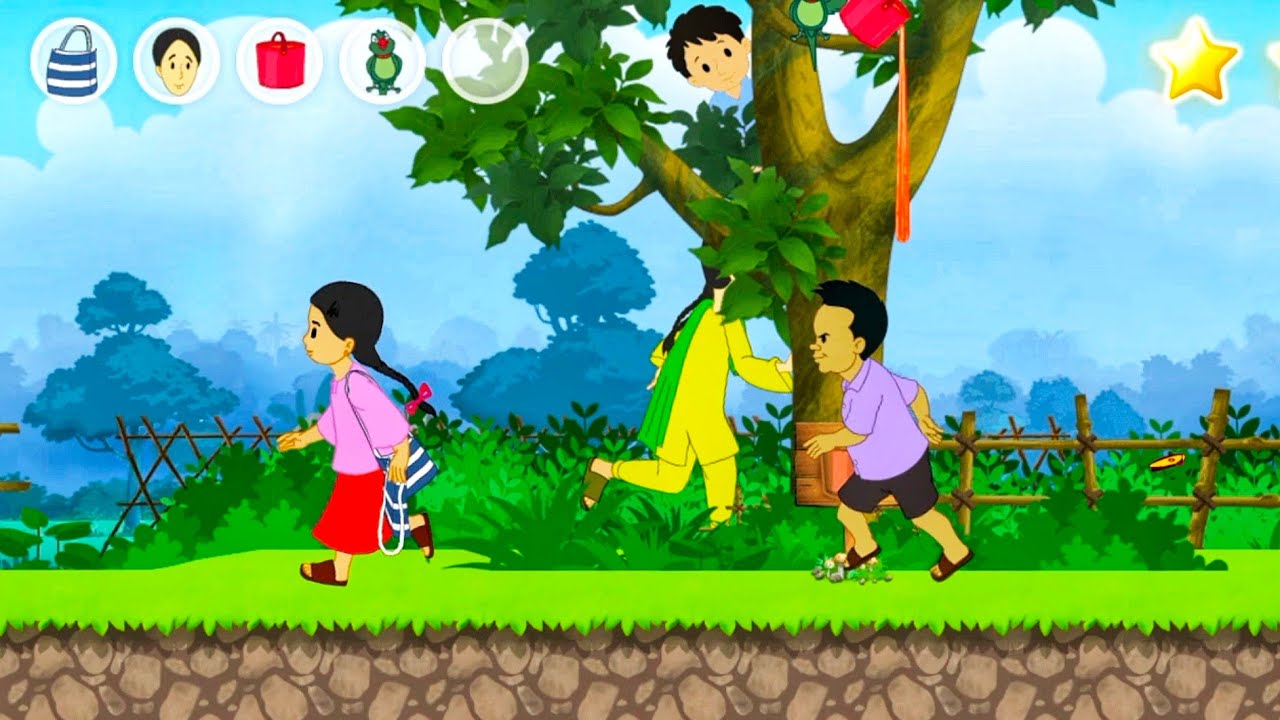 Meena Game Level 5 - STOP TEASING GIRL | Meena Cartoon