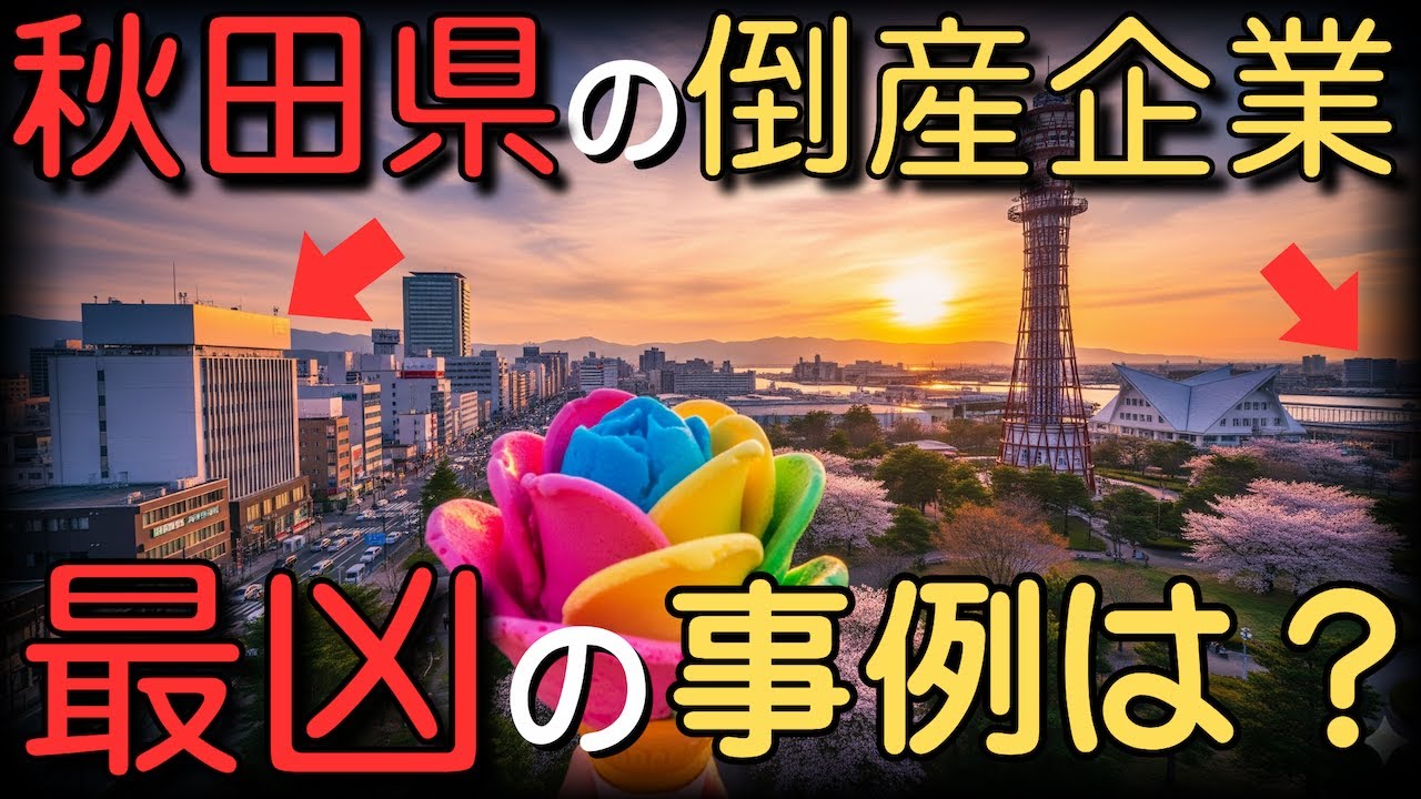 秋田県の倒産厳選１７選！誰も教えてくれないその内幕とは？【ゆっくり解説】