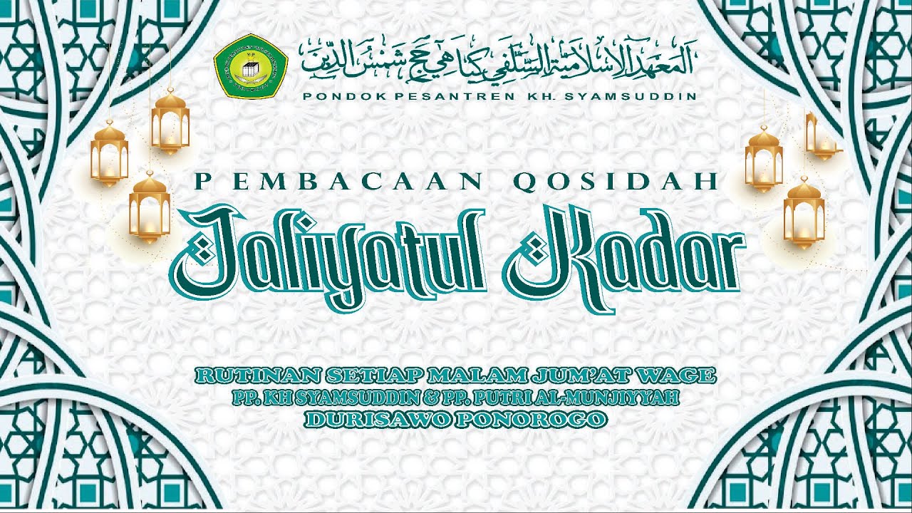 [ Live Streaming ] Pembacaan Qosidah Jaliyatul Kadar setiap malam Jum'at Wage || PP KH Syamsuddin