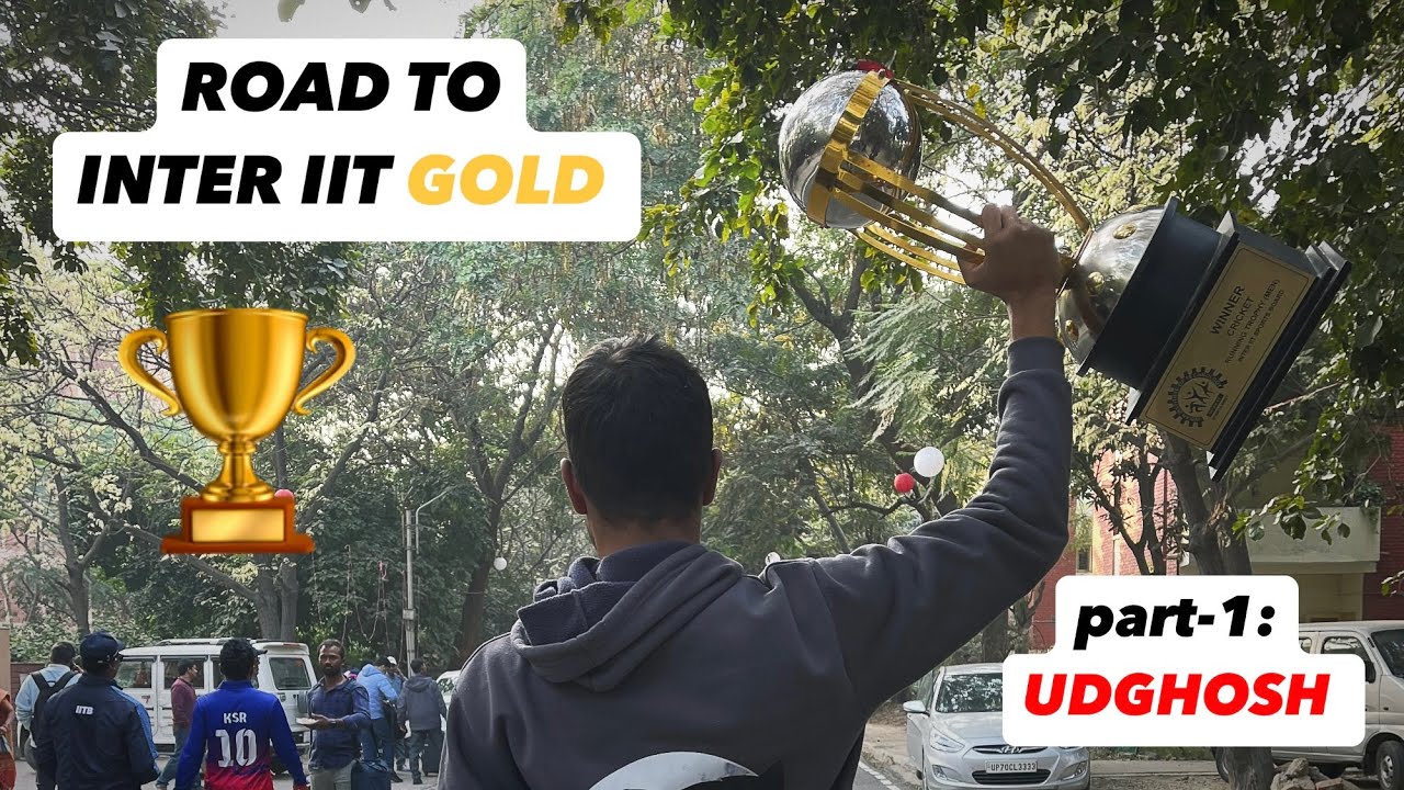 Road to Inter IIT Gold | IIT Bombay | Part-1 | Udghosh: The Setback #cricket #iit #jee #jeemains