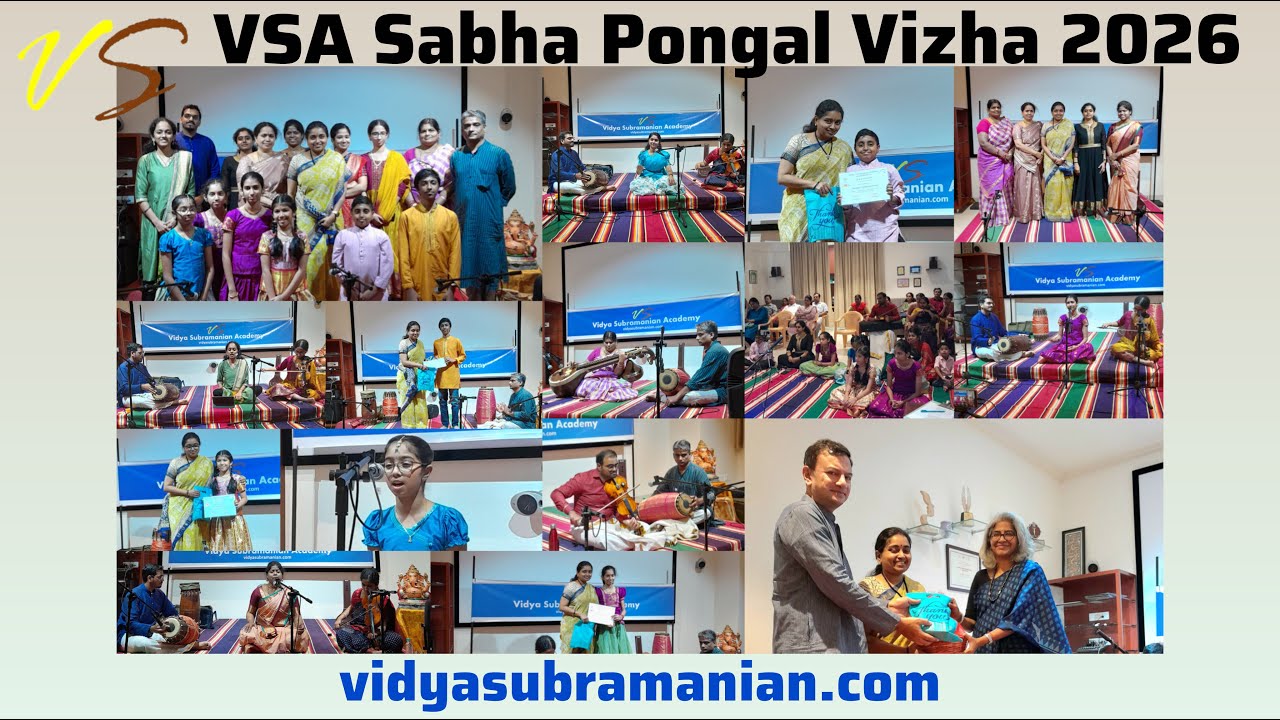 VSA Sabha Pongal Vizha 2026 #carnaticmusic #learnmusic #classicalmusic #vidyasubramanianacademy