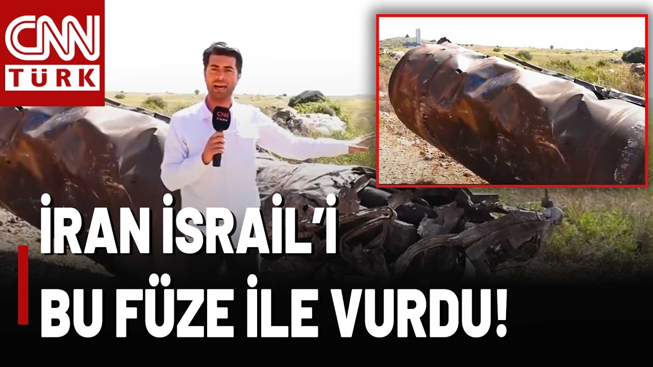 İran'ın İsrail'e Düşen Füzesini CNN TÜRK Görüntüledi! İşte İran'ın İsrail'i Vurduğu Füze...