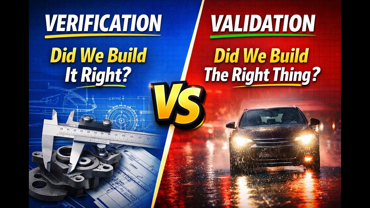 Verification vs Validation in Automotive | OEM Explained Simply