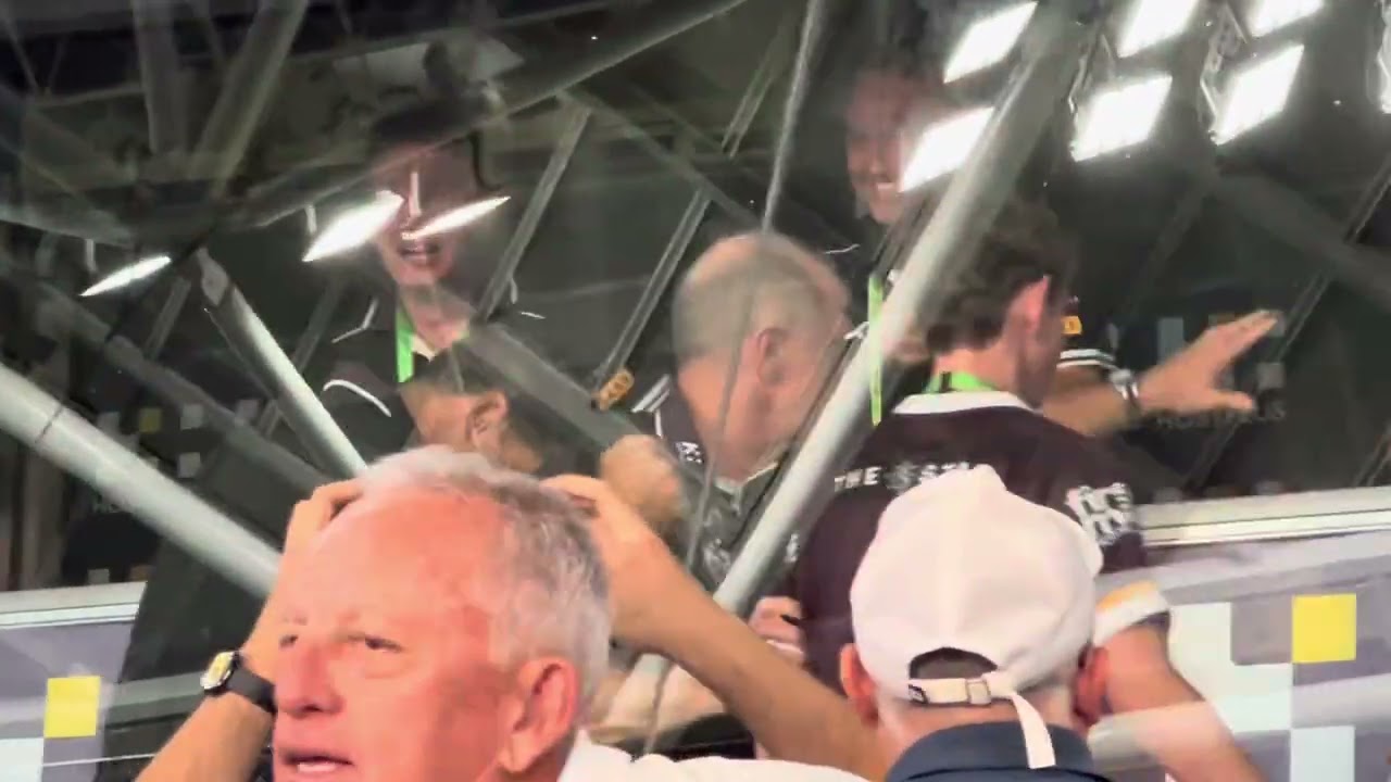 Broncos coaches celebrate NRL 2025 Grand Final victory #nrl #nrlgrandfinal #brisbanebroncos 