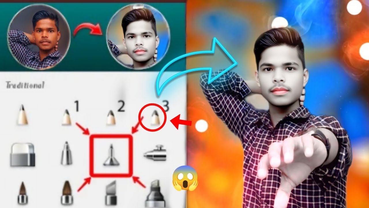 New face 👀 स्मूथ photo editing 😱#picsart 
