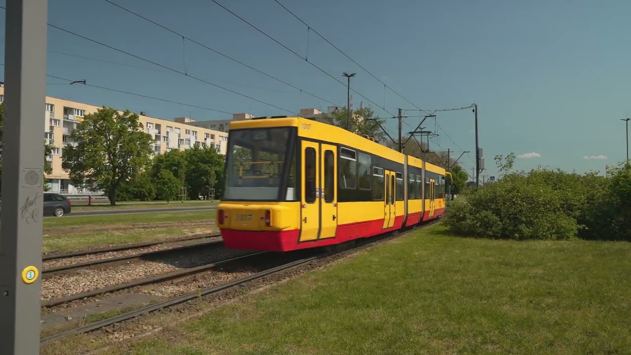 Poland, Warsaw, Wschodnia railway station / tram stop