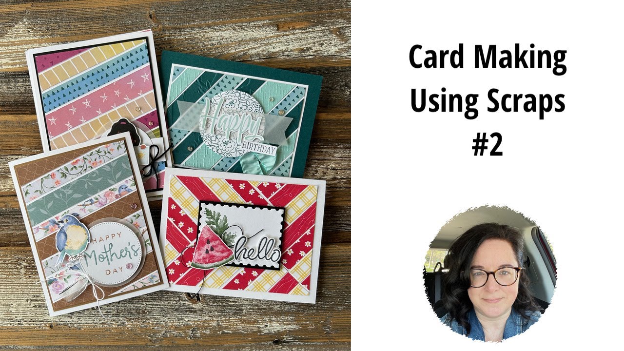 4 Card Ideas using Scraps