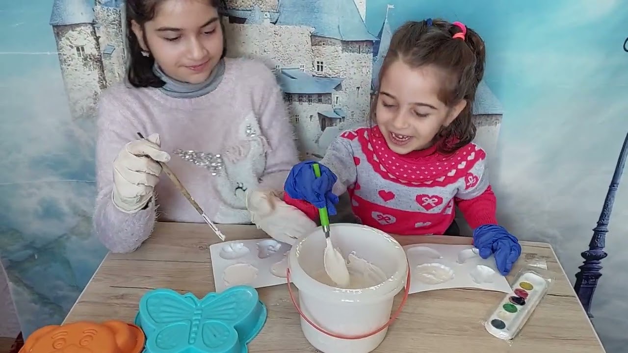 თაბაშირის ფიგურებს ვაკეთებთ. ako and princesses აკო და პრინცესები