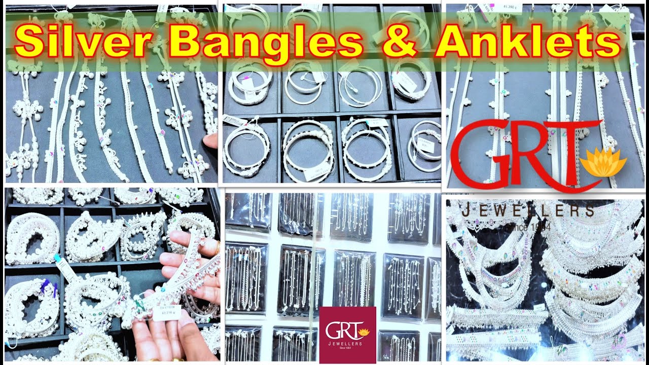 GRT Silver Baby Collections 🍼 | Latest Silver Bangles & Anklets for Kids | GRT Jewellery Haul