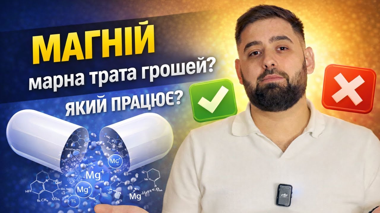 Який магній дійсно працює? Форми магнію, які НЕ варто купувати.