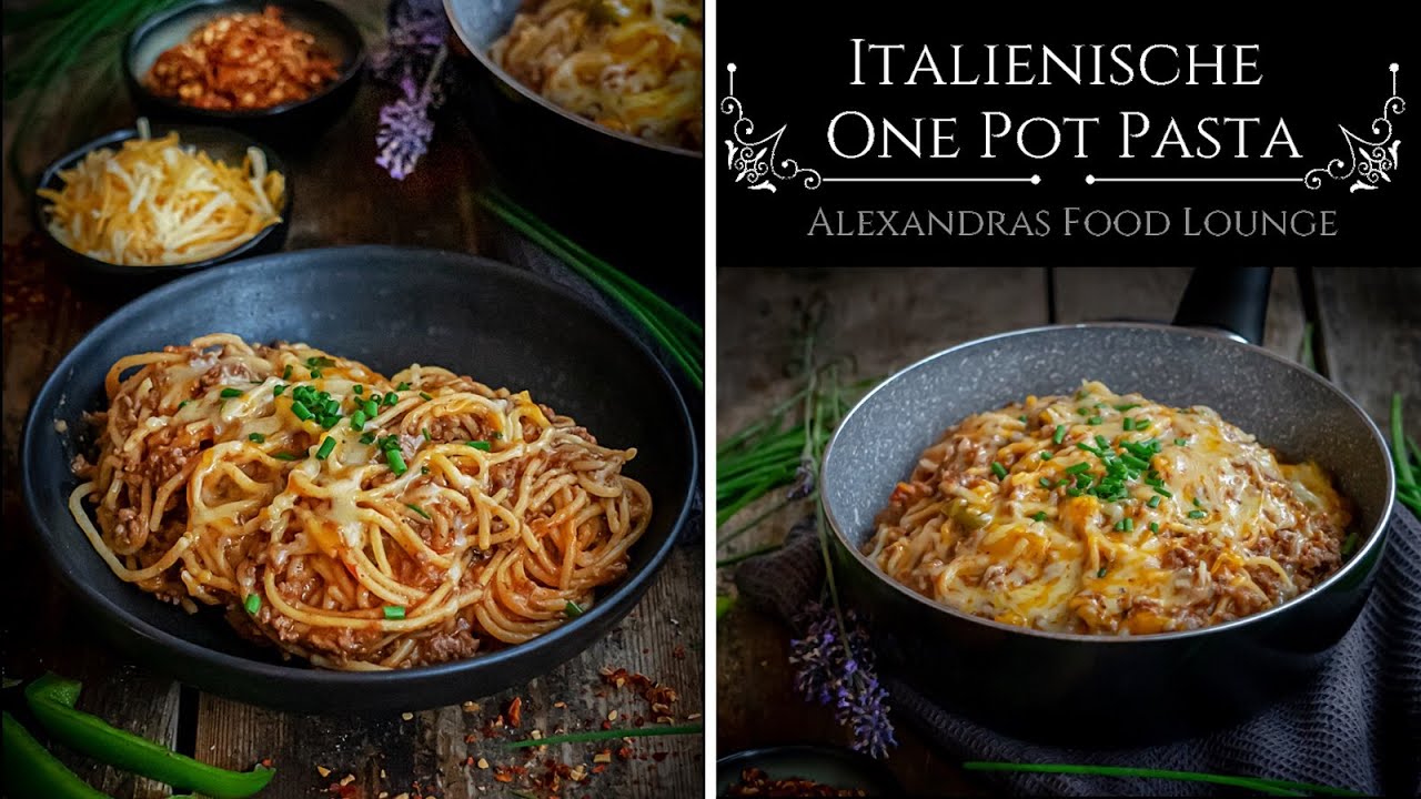 Schnelle Gerichte/ Resteverwertung/ One Pot Pasta nach italienischer Art