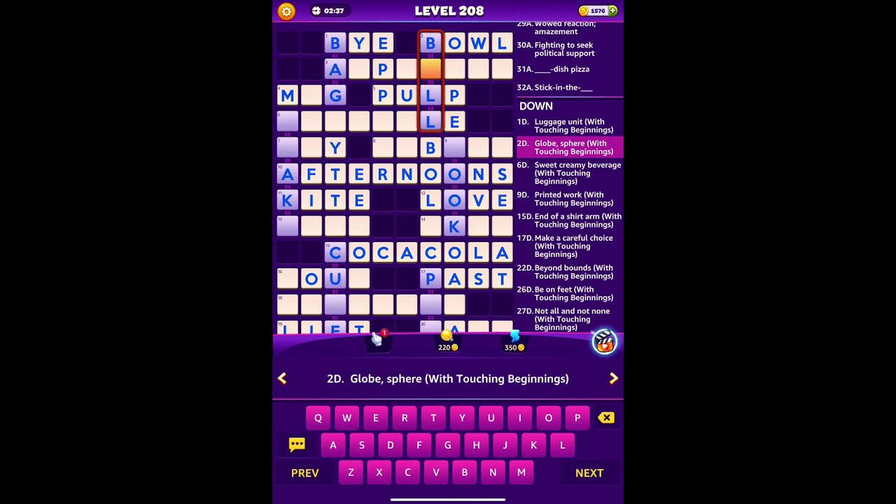 Word Hike Level 208, Germany-Moonlight Sonata, Crossword Puzzle Game App