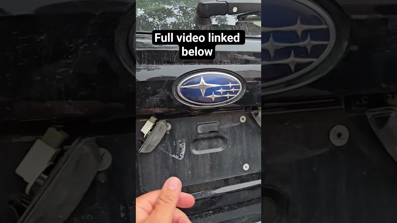 How to replace a Subaru license plate bulb #automobile #diy #subaru