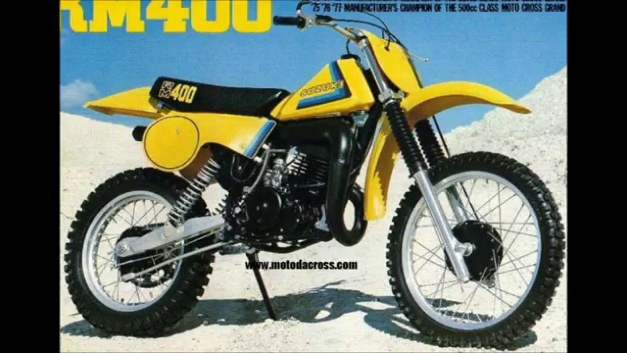 Evolution of Suzuki RM 370-400-465-500 from 1971 to 1985.