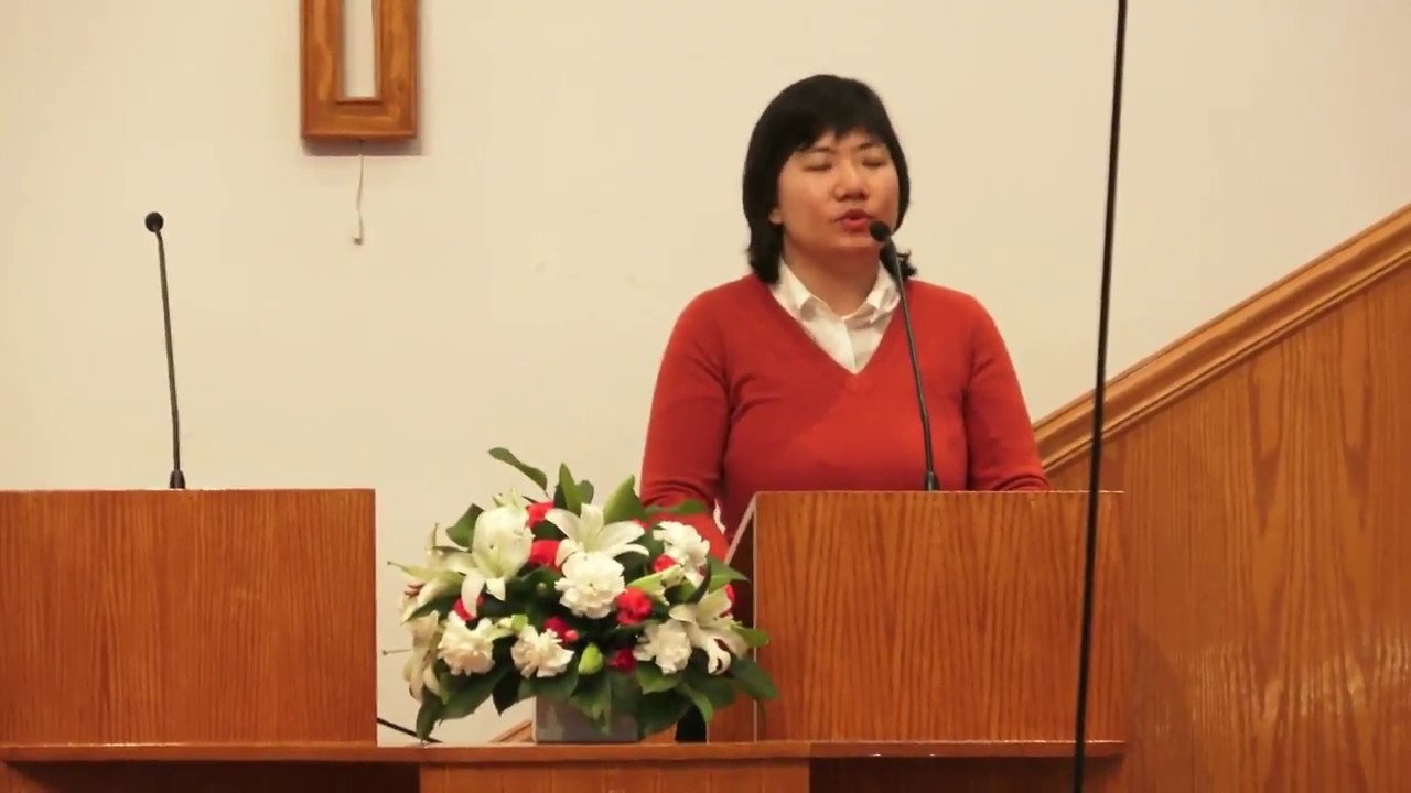 中国留学生Maple姐妹在布鲁伦闽恩教会见证双目失明后真实蒙恩的经历