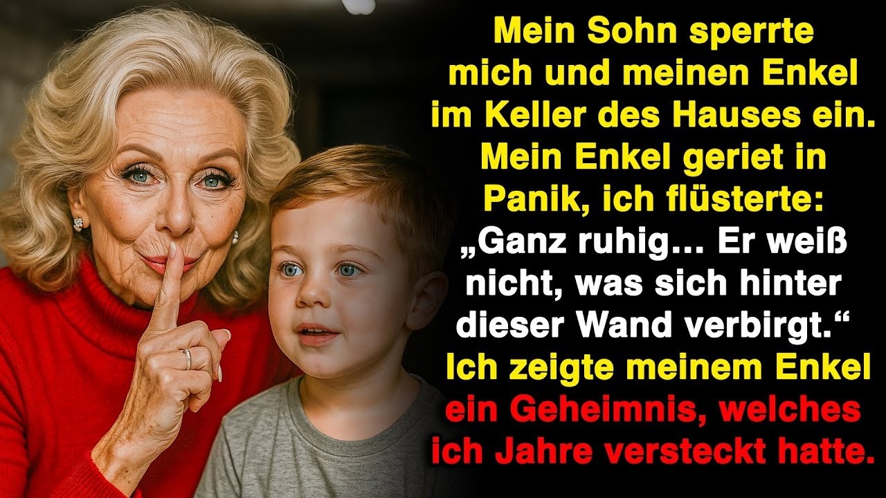 Mein Sohn sperrte uns im Keller ein, doch ich zeigte meinem Enkel ein Geheimnis. Niemand wusste ...