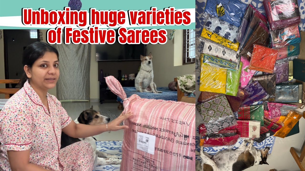 Aao unboxing karte hai ye exclusive Sarees k Box 📦,StyleSyncByPupai me,to order whatsapp 8790655163
