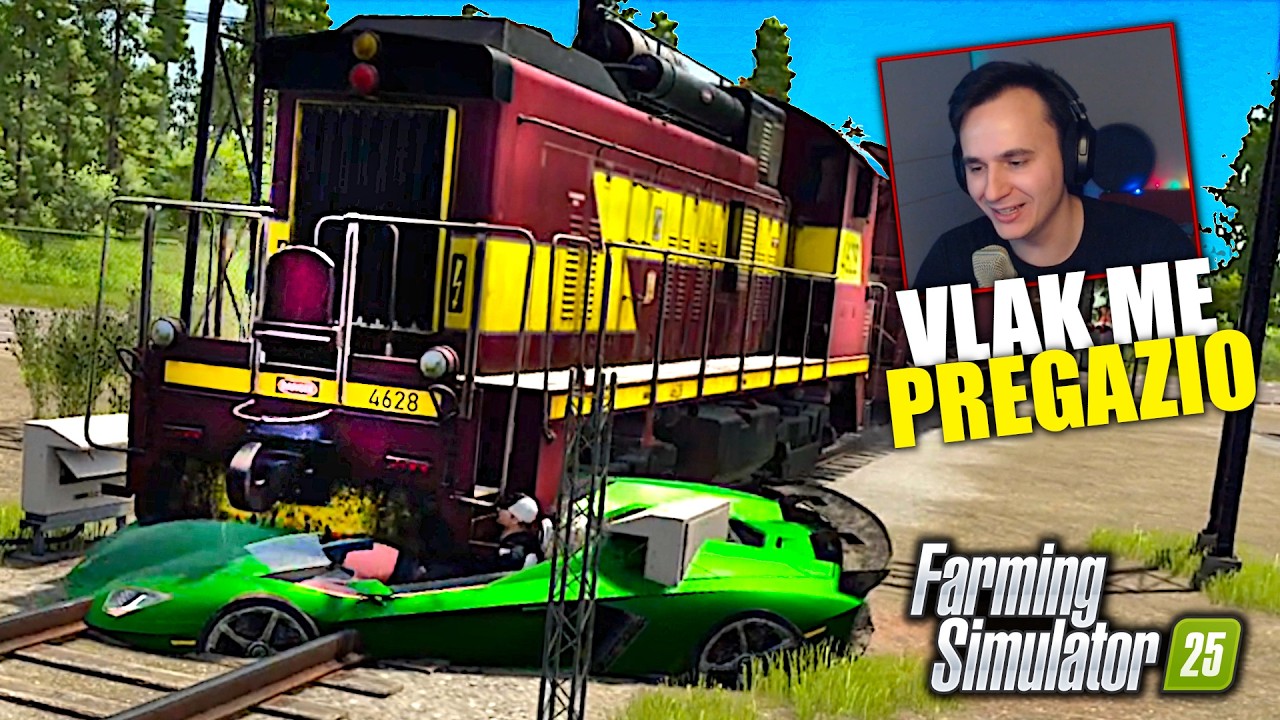 Pregazio VLAK LAMBORGHINI AVENTADOR ! * Podletio pod vlak autom *