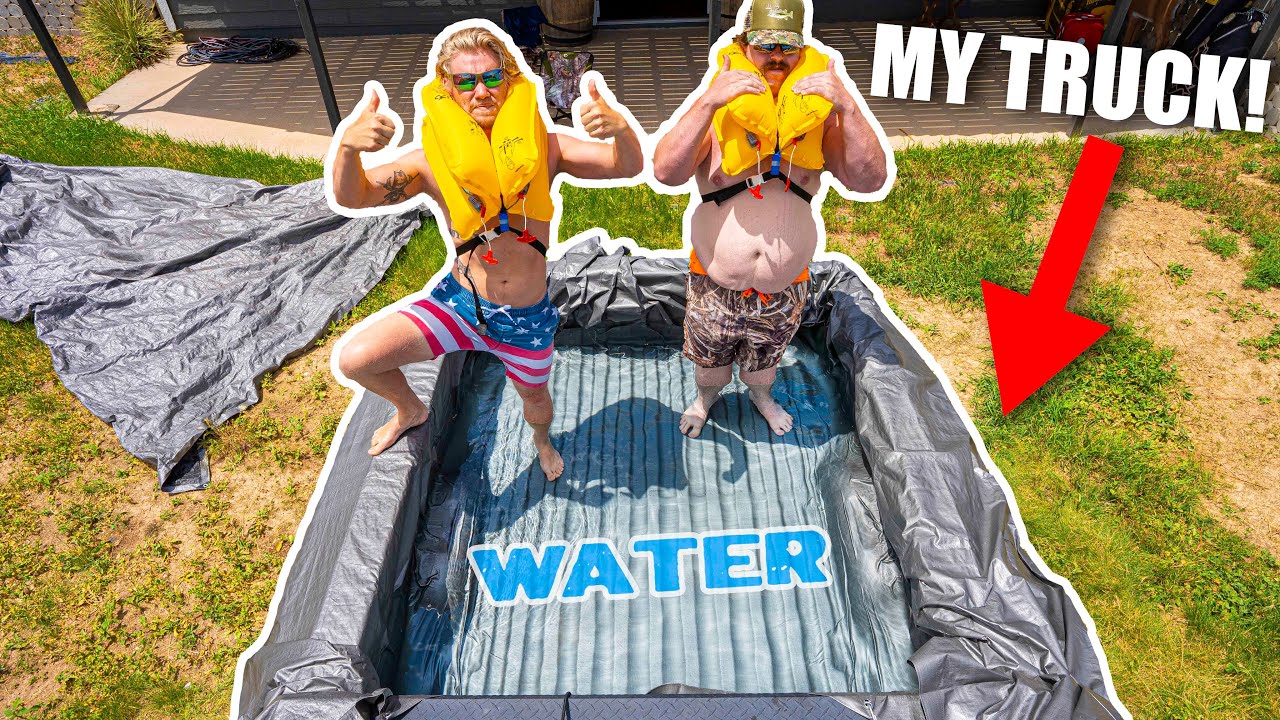 DIY Truck Bed SWIMMING POOL!!