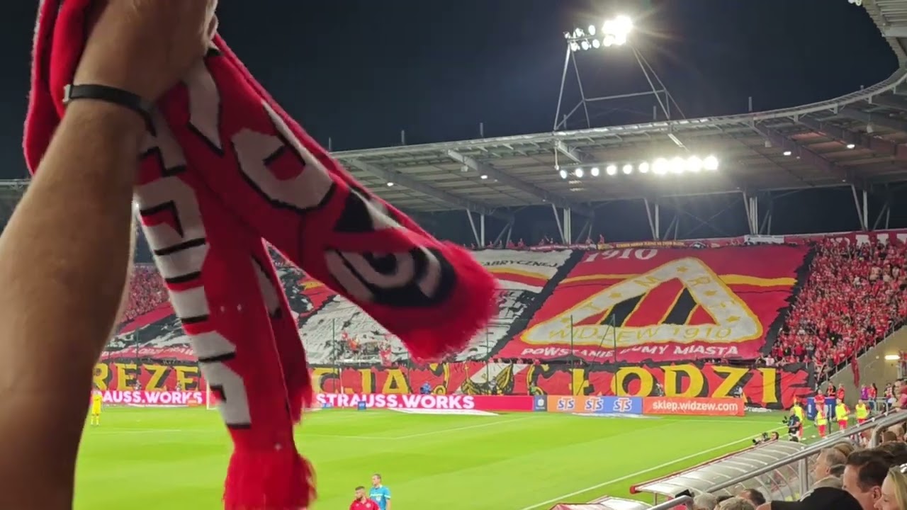Cała Polska dzisiaj śpiewa #DERBYŁODZI dla WIDZEWA  oprawa na meczu #Widzew lks 12.08.2023