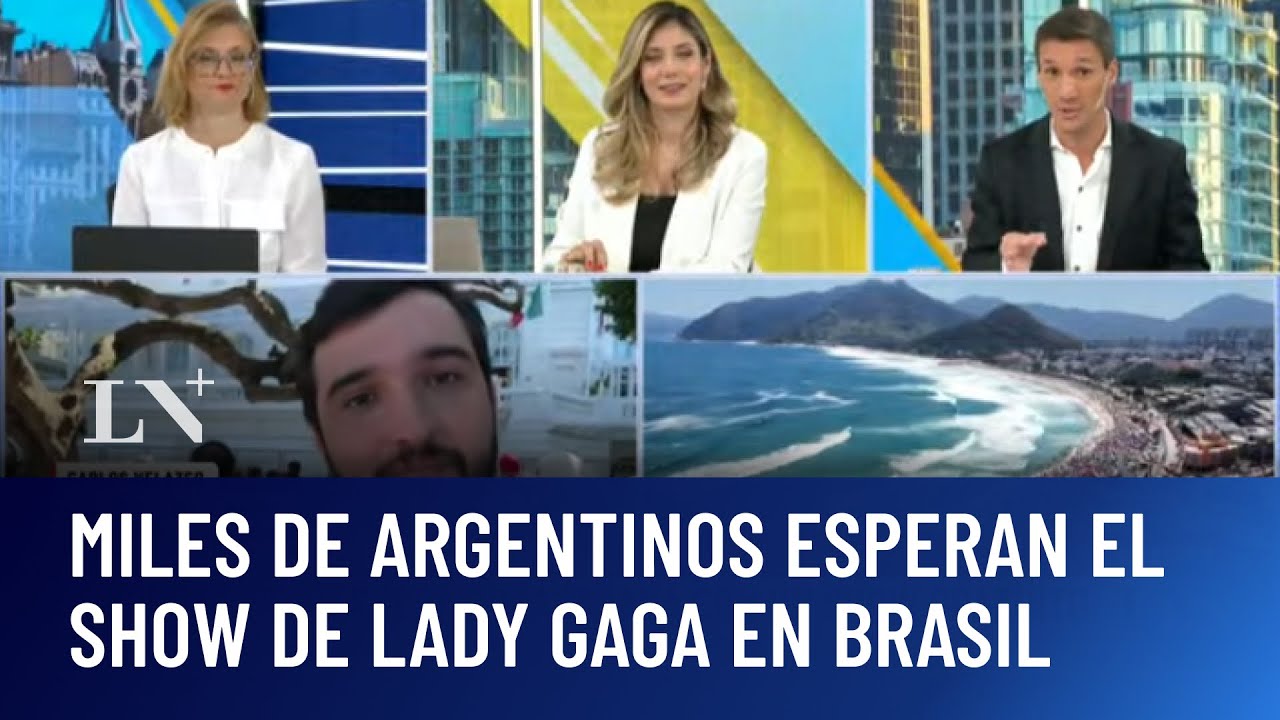 Miles de argentinos en Brasil a la espera del show de Lady Gaga en Copacabana