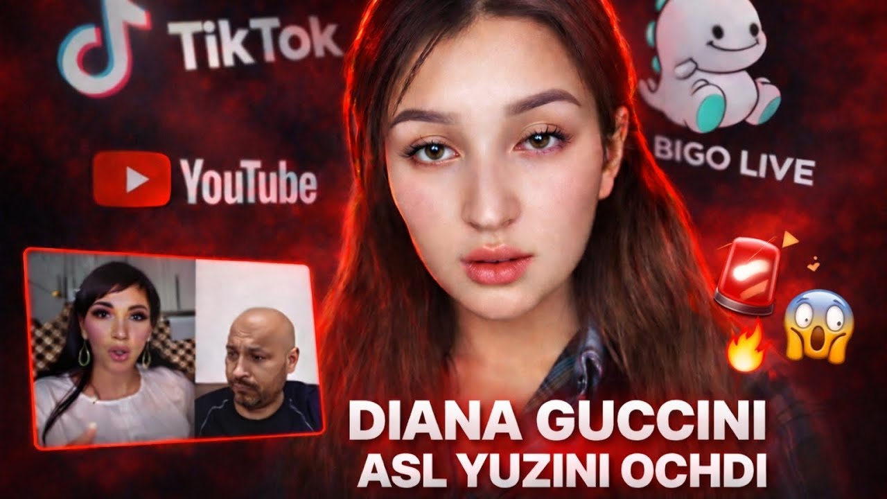 TIK TOKKER DIANA GUCCINI KIM EKANINI VA ASL YUZINI OCHDI. OXIRGACHA KURING.#tiktok #azerbaijan