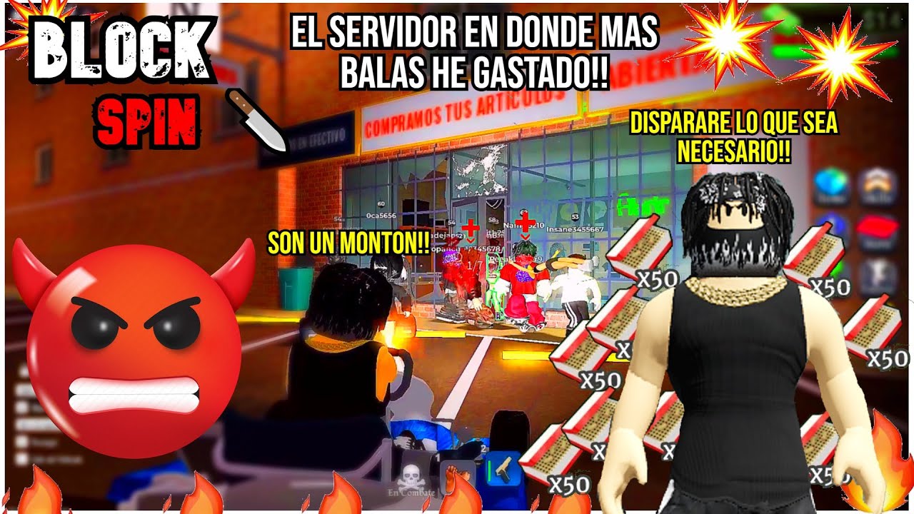 😈🔥COMPRE TODAS ESTAS BALAS Y ASI FUE COMO LAS GASTE😈💥FULL PVP!! 🔥BlockSpin 🔪 ROBLOX