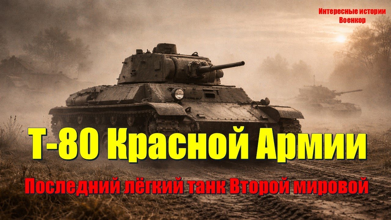 Т-80 Красной Армии — последний лёгкий танк Второй мировой