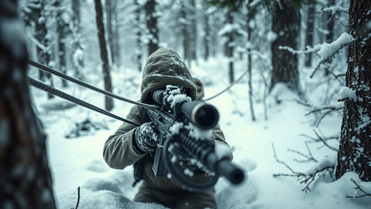 El Francotirador Silencioso del Invierno - ¡Letal y Mortal en la Nieve!