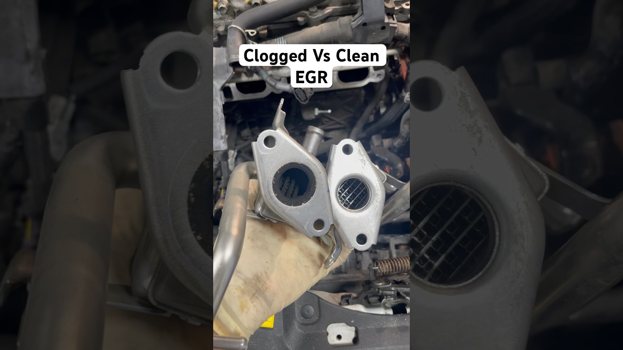 Clogged Vs Clean EGR Prius #prius #egr