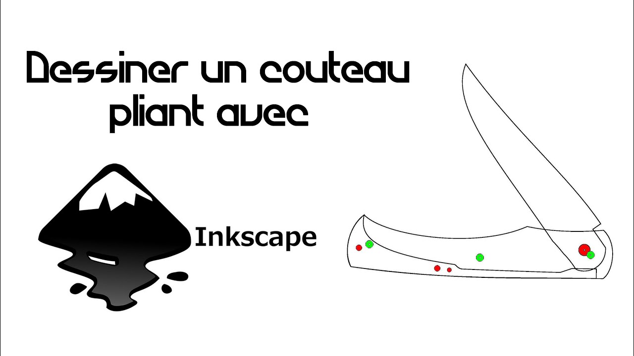 Как нарисовать складной нож в Inkscape + БЕСПЛАТНЫЙ ПЛАН