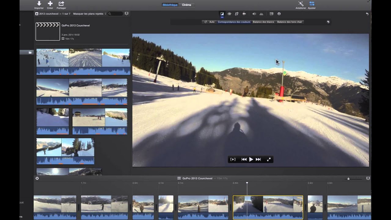 iMovie 10 #11 correction couleur