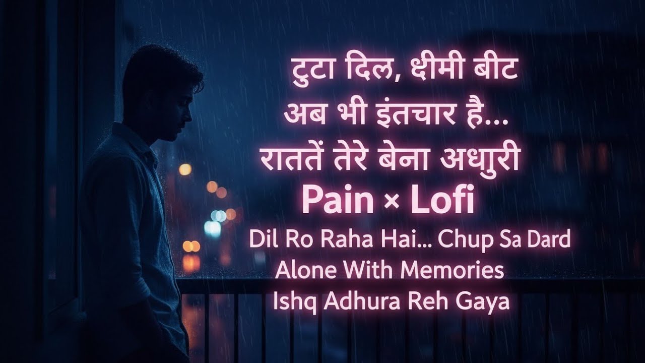 टूटा दिल × LoFi Nightsअधूरी मोहब्बत – LoFi Versionरातें तेरे बिना (Slowed + दिल रो रहा है – LoFi Mix