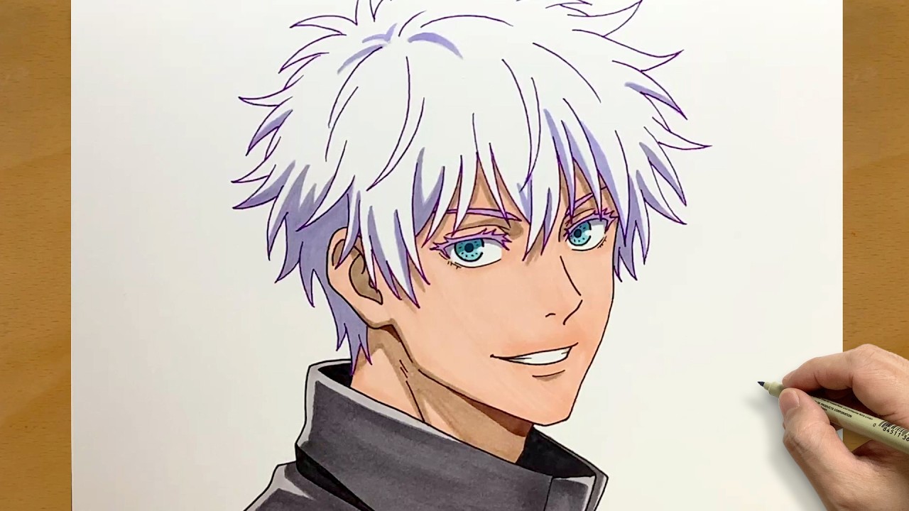 Gojo Satoru Drawing Step by Step | Epic Anime Style