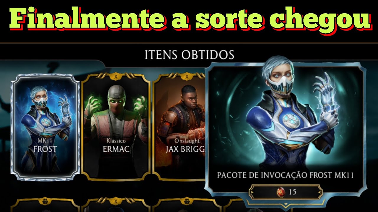 Descobri o bug pra ganhar a Frost Mk11 😱, abrindo pacotes, dicas importantes, mk mobile 