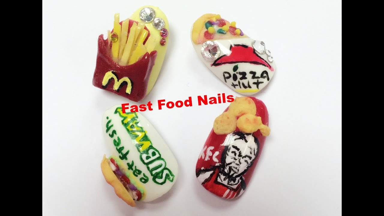 3D Acrylic Nail Art Tutorial~~SUBWAY Nails~~