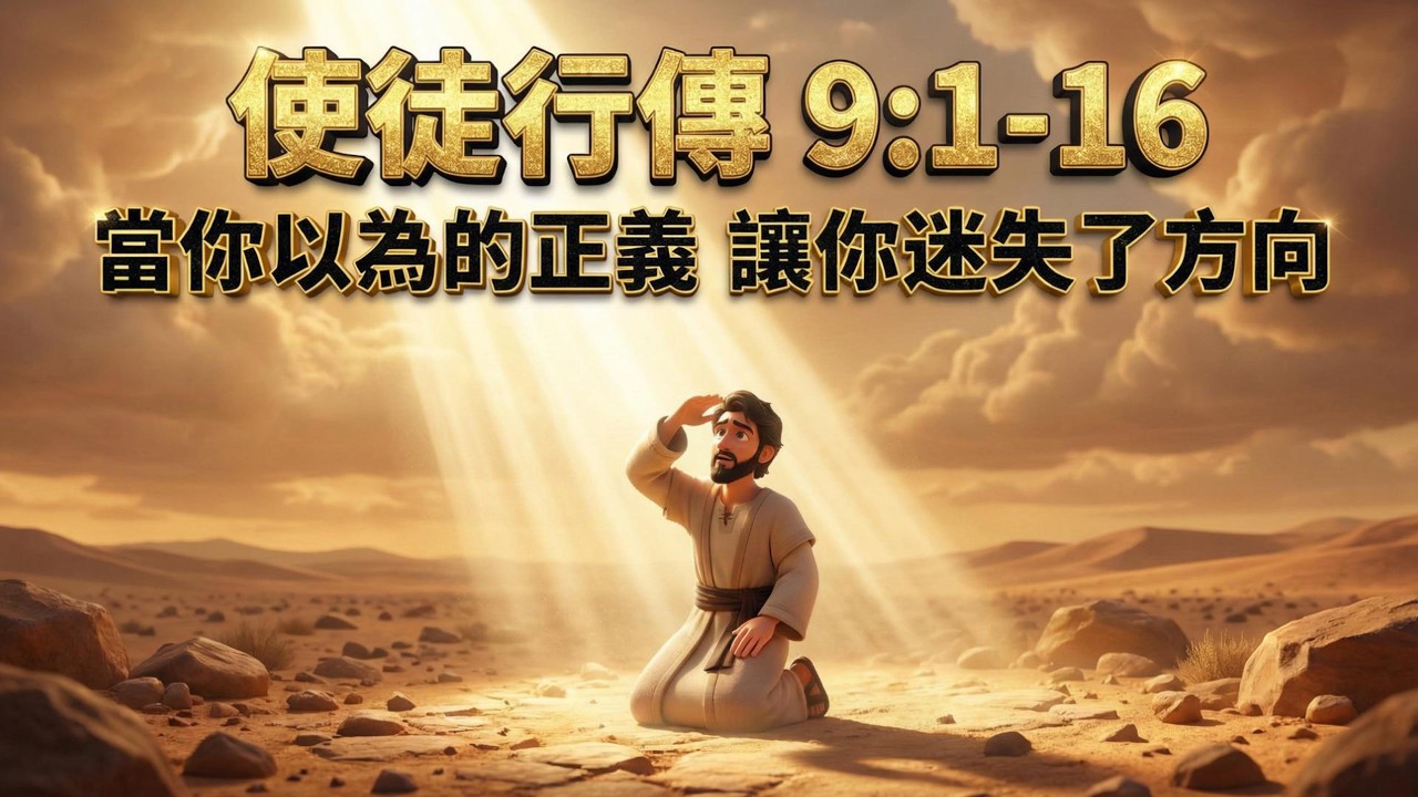 當你以為的正義，讓你迷失了方向｜當強硬的心遇見溫柔的主｜使徒行傳9:1-16｜Bible Stories Alive 聖經故事屋
