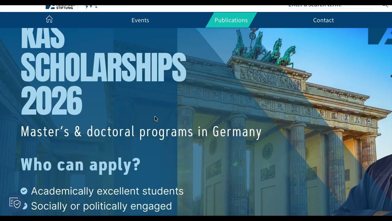 كل تفاصيل المنحة الألمانية الجديدة KAS لسنة 2026 | الدراسة في ألمانيا مجاناً