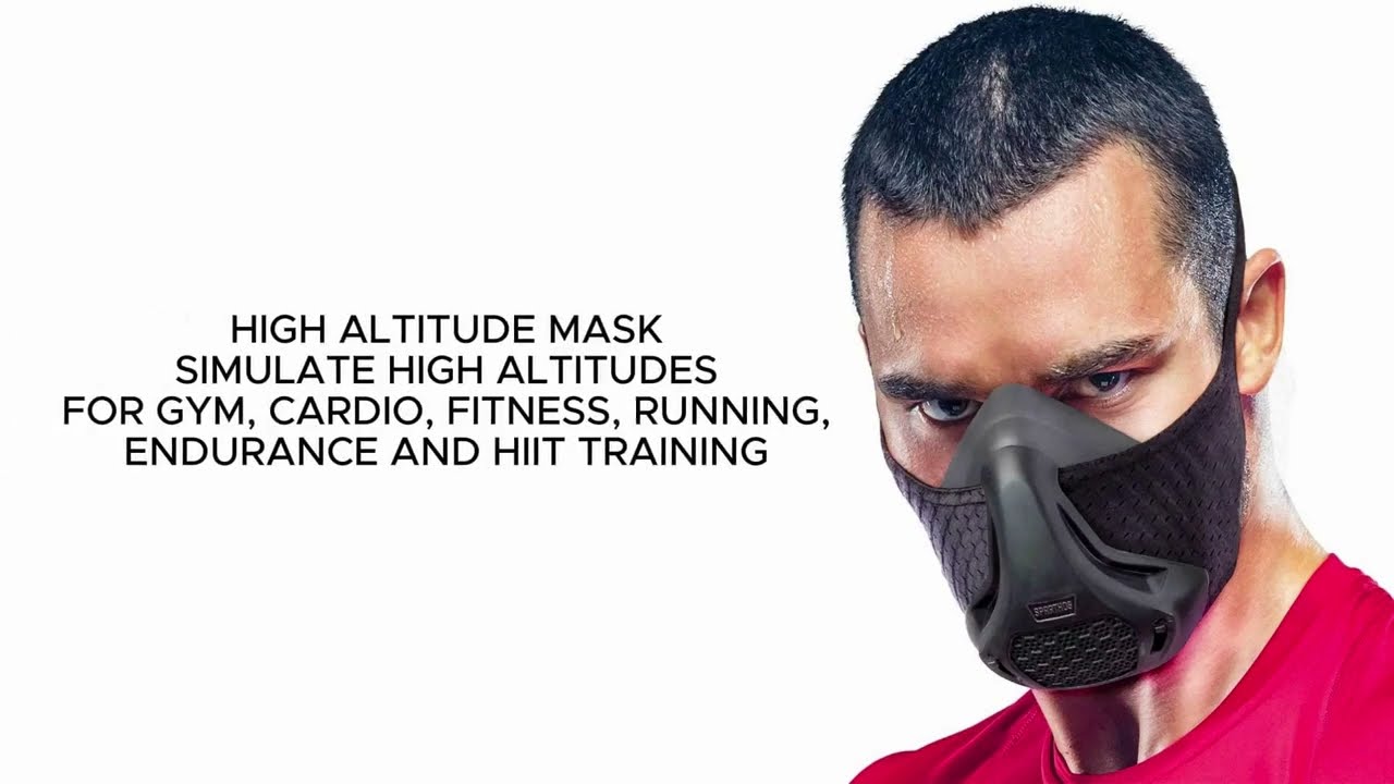 High Altitude Mask For Training.Gym, Cardio, Fitness, Running, Endurance and HIIT Training