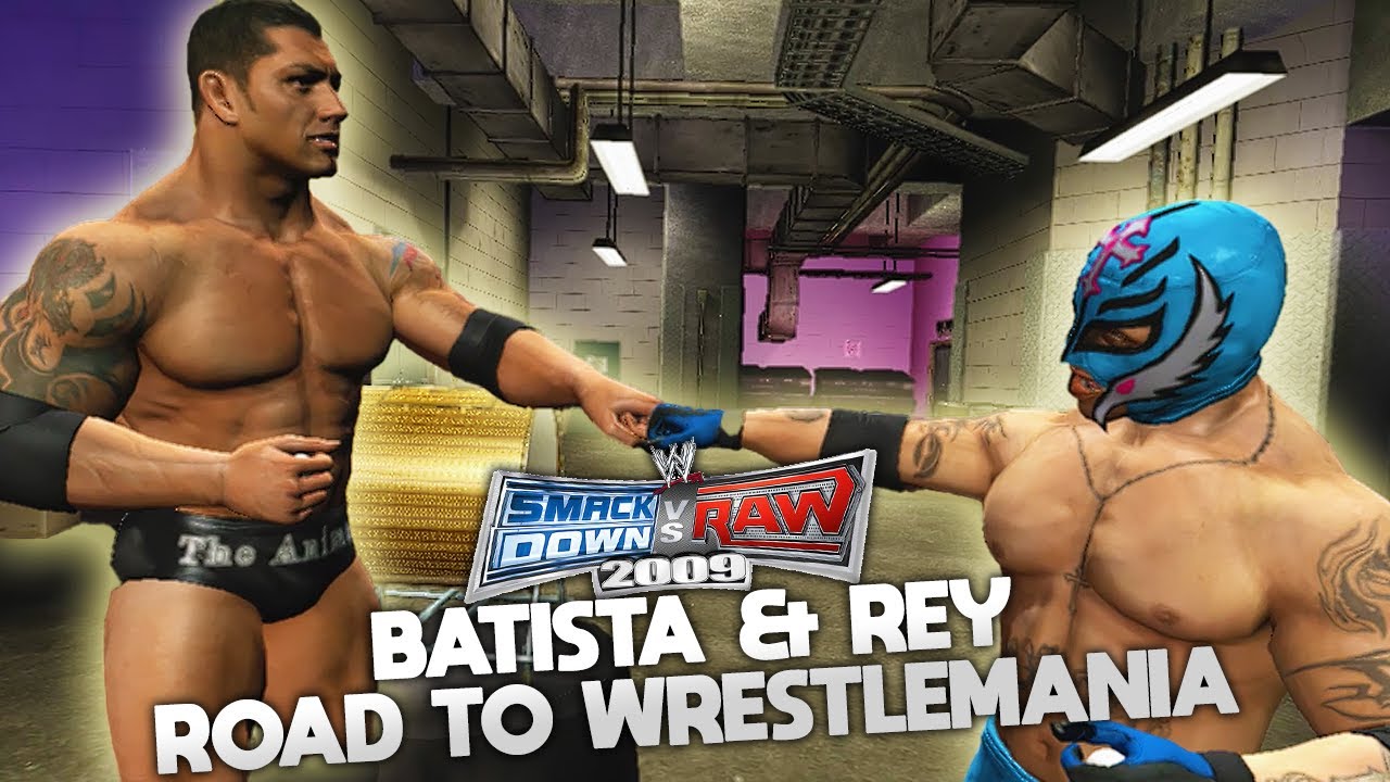 GOING FOR TAG TEAM GOLD! - WWE SmackDown vs RAW 2009 - Batista/Rey Mysterio RTWM #1